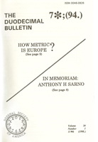 Cover for Bulletin Issue 3E1 Cover for Bulletin Issue 3E1