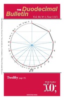 Cover for Duodecimal Bulletin 501. Cover for Duodecimal Bulletin 501.