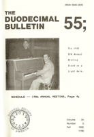 Duodecimal Bulletin Whole No 55 | Vol 2B No 3 Duodecimal Bulletin Whole No 55 | Vol 2B No 3