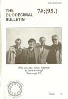 Duodecimal Bulletin Whole No 7B | Vol 3B No 2 Duodecimal Bulletin Whole No 7B | Vol 3B No 2