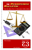 Duodecimal Bulletin Whole No A3 | Vol 53 No 1 Duodecimal Bulletin Whole No A3 | Vol 53 No 1